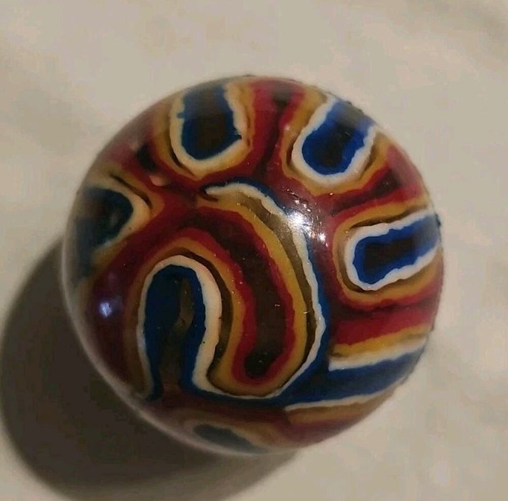 SwirlVintage RARE Solid Rubber Super Bouncy Ball Toy 2" Multicolor